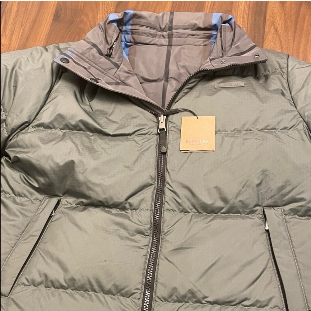Burberry Taupe Men's Puffer Jacket